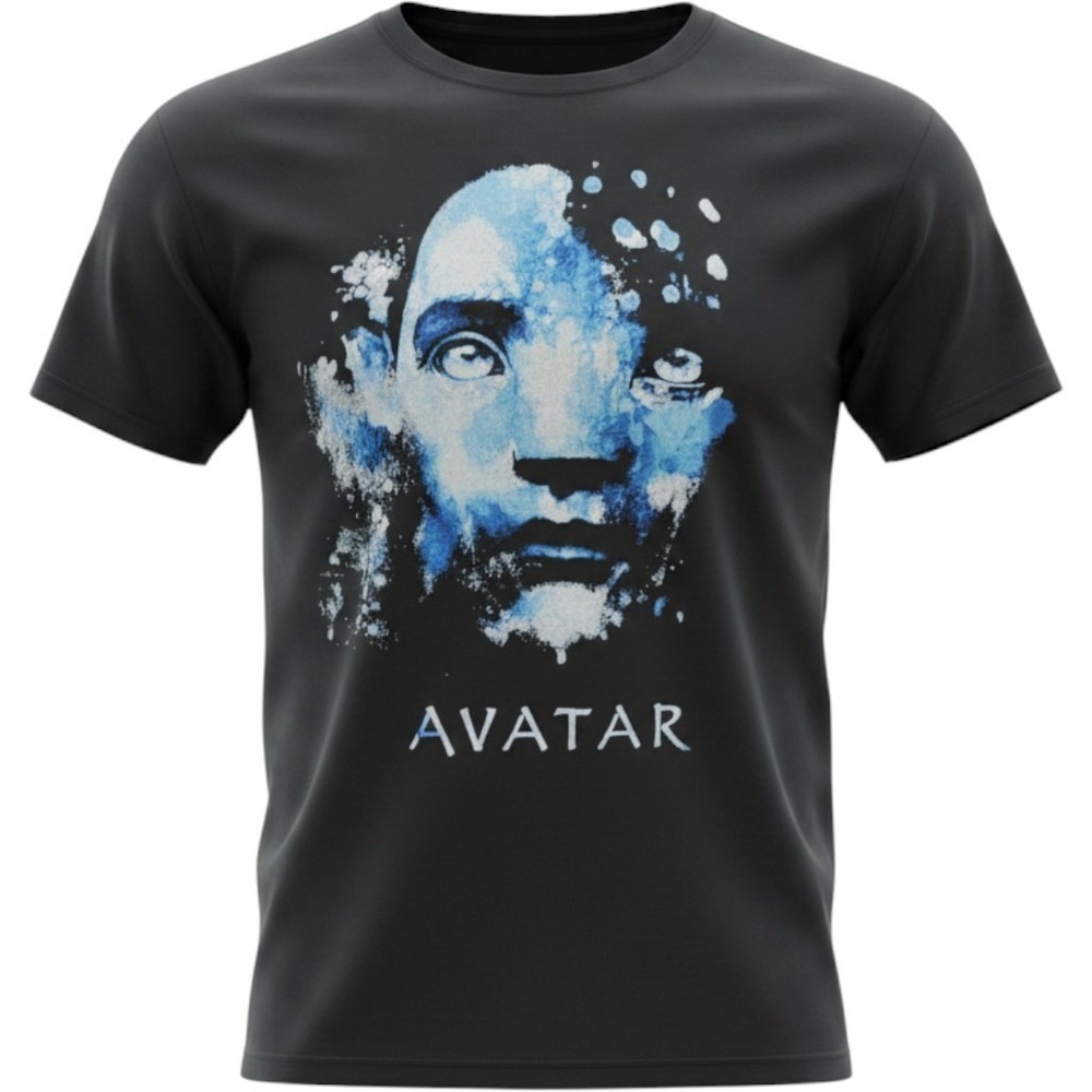 Avatar James Cameron Movie T-Shirt XL Black Blue Neytiri Graphic Sci-Fi Tee